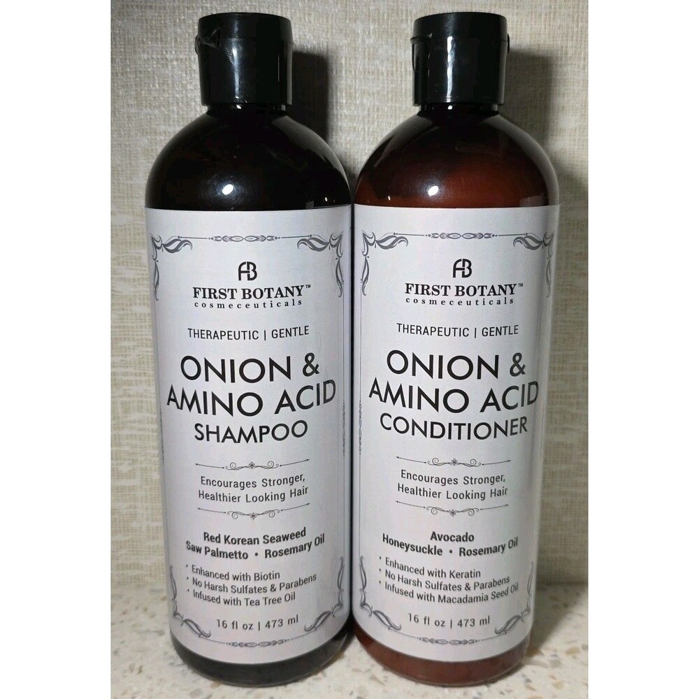First Botany Onion & Amino Acid Gentle Shampoo & Conditioner 16 fl oz each 05/27